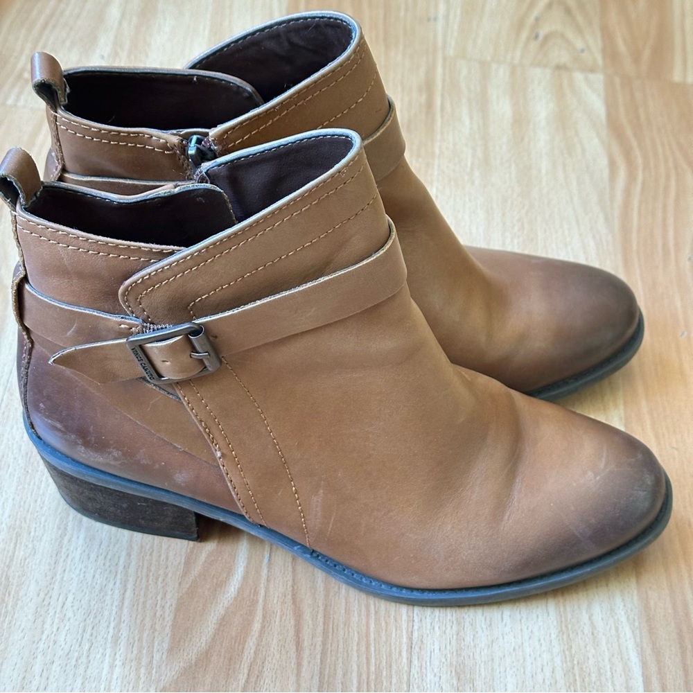 Vince Camuto Brown Ankle Boots with Zipper Closure - Picture 11 of 12